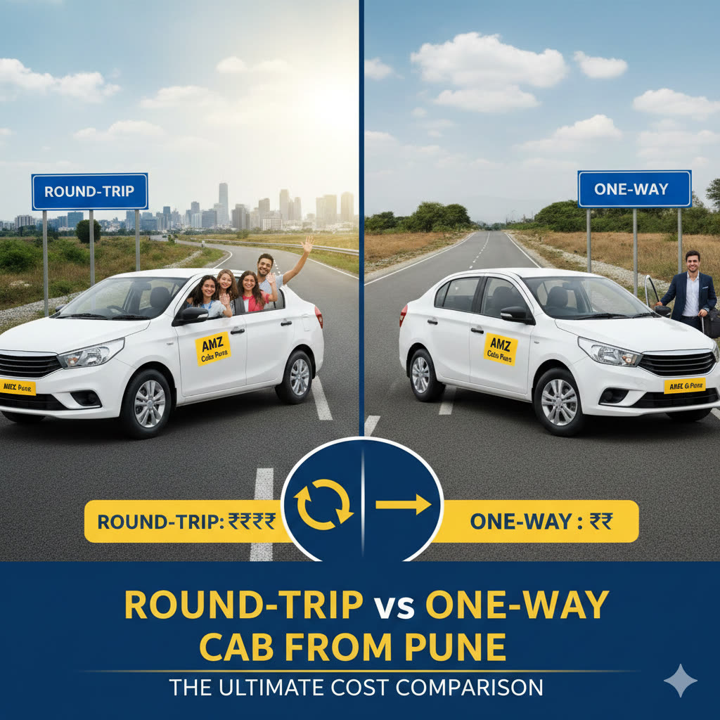 Round Trip vs One Way Cab from Pune